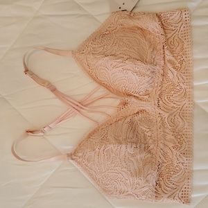 AUDEN LARGE PINK LACE BRALETTE